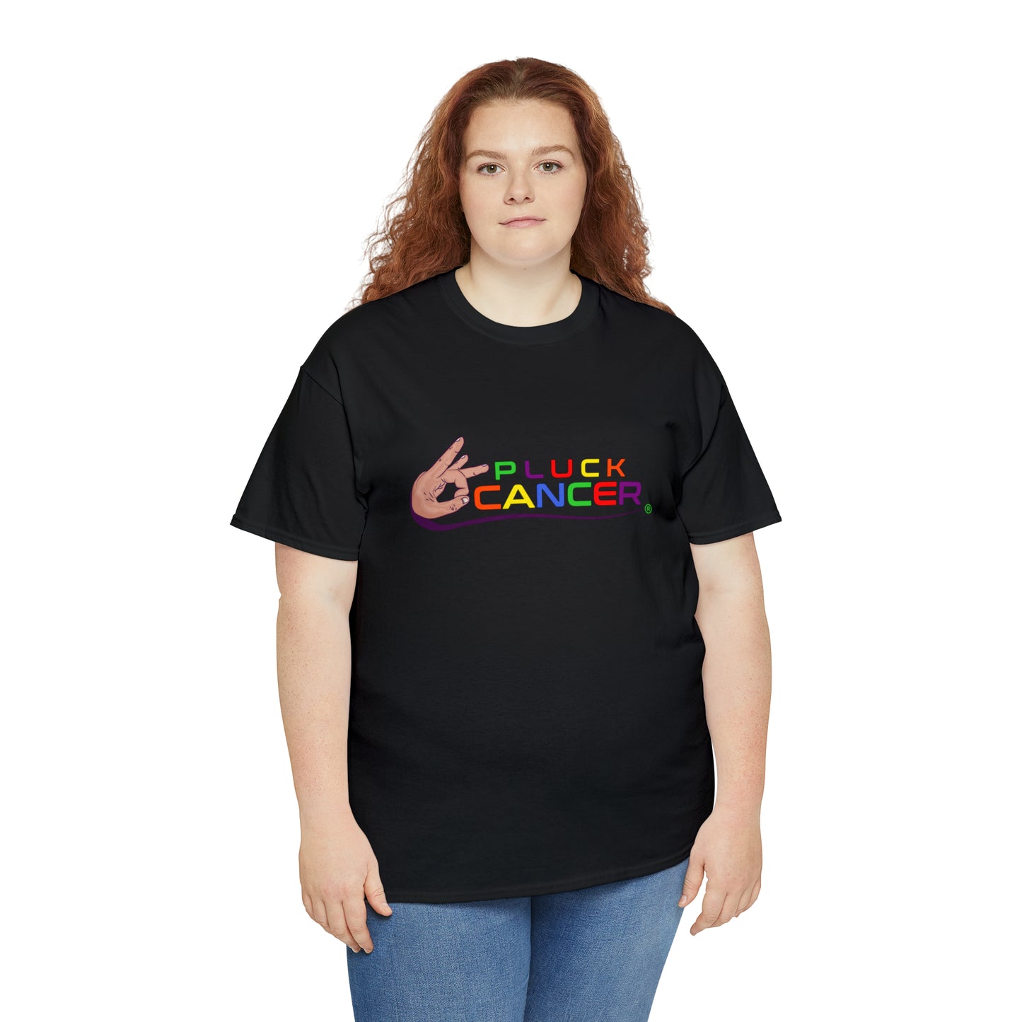Pluck Cancer Women's Cotton T-Shirt - Black