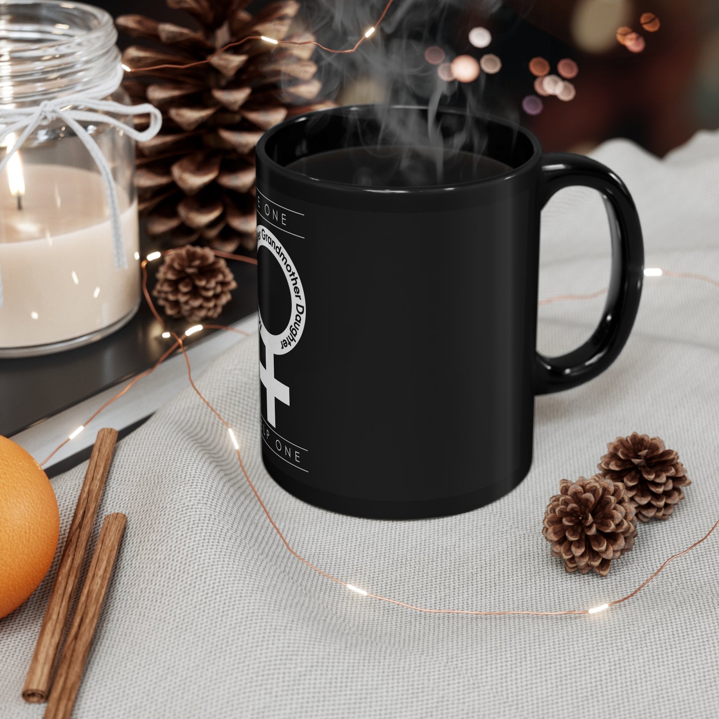 BE ONE. HELP ONE. COFFEE MUG FOR WOMEN & GIRLS