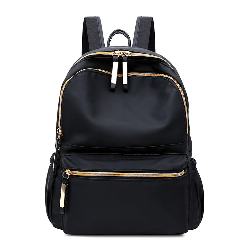 Waterproof Oxford Backpack Women's Black School Bags