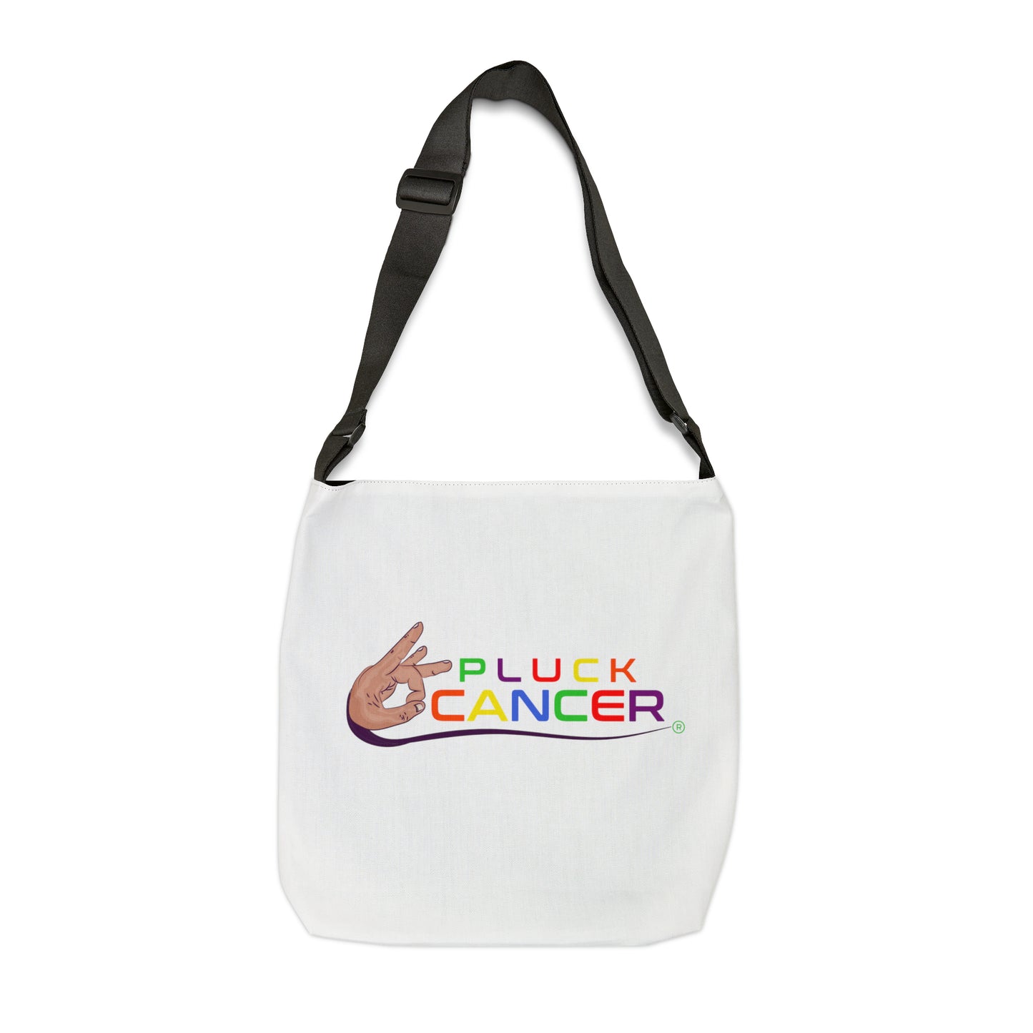 Adjustable Tote Bag-"PLUCK CANCER"