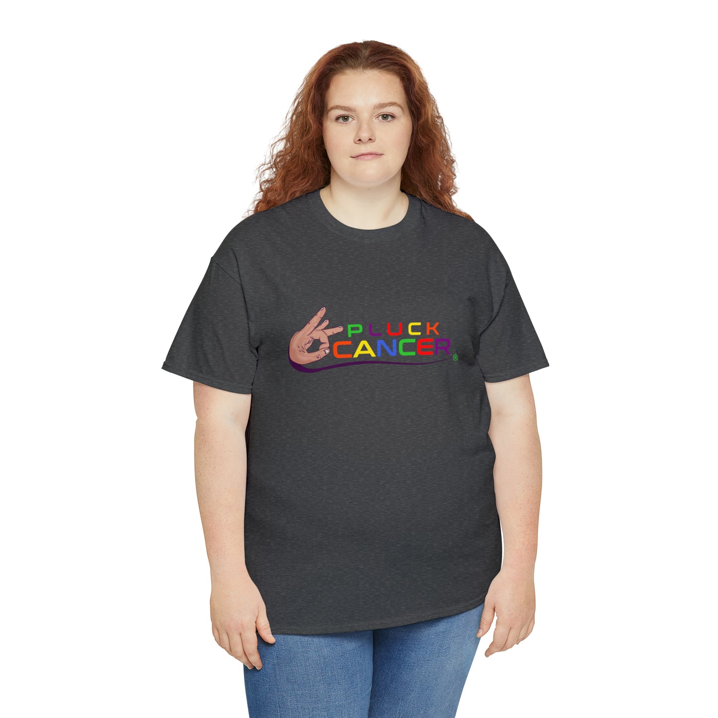 Pluck Cancer Women's Cotton T-Shirt - Dark Heather