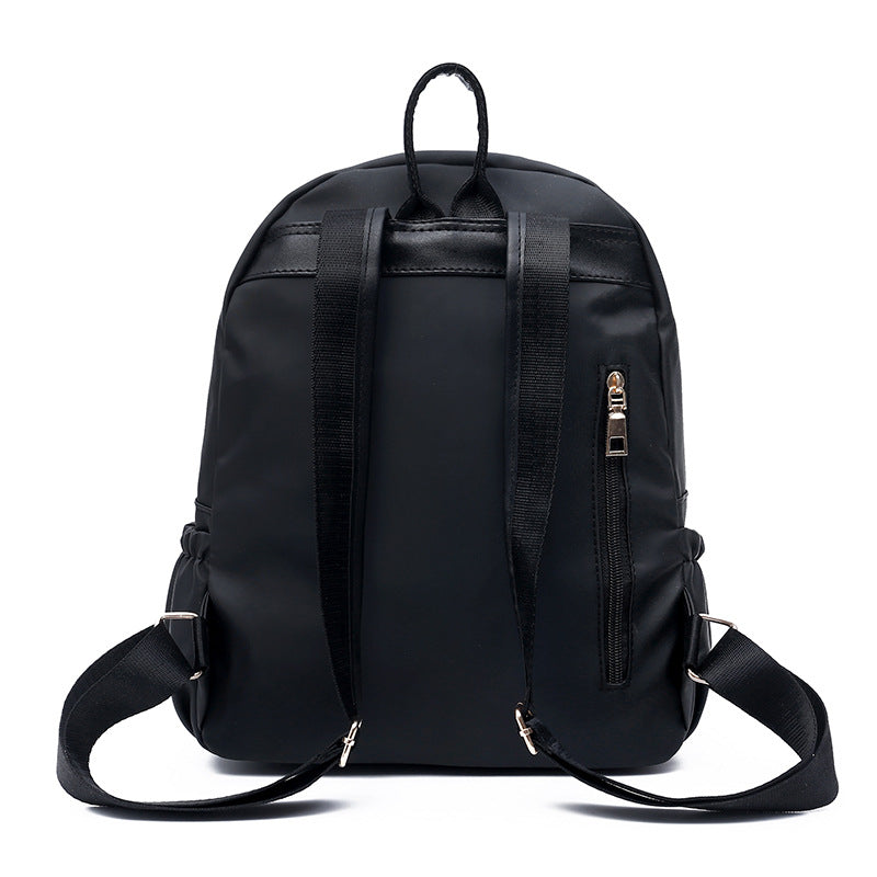 Waterproof Oxford Backpack Women's Black School Bags