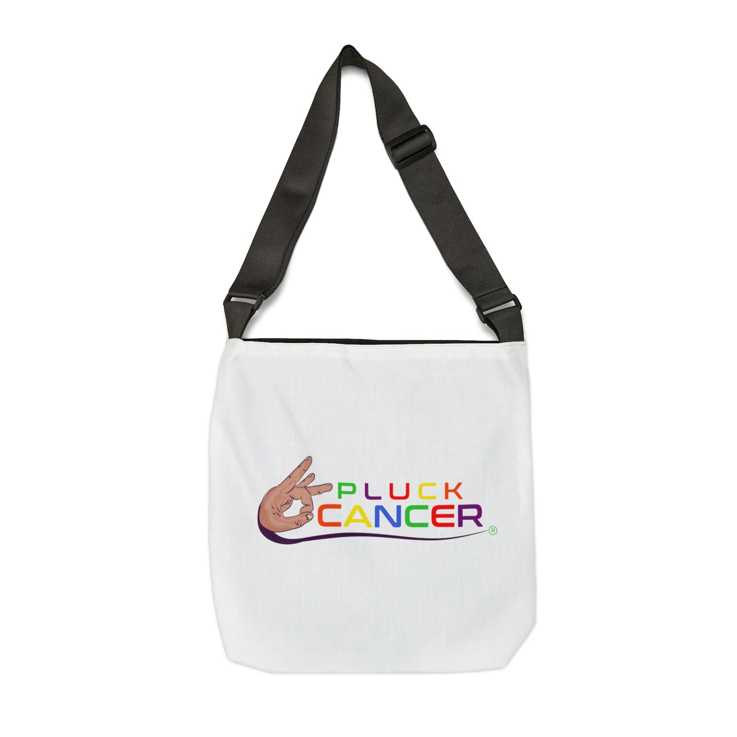 Adjustable Tote Bag-"PLUCK CANCER"