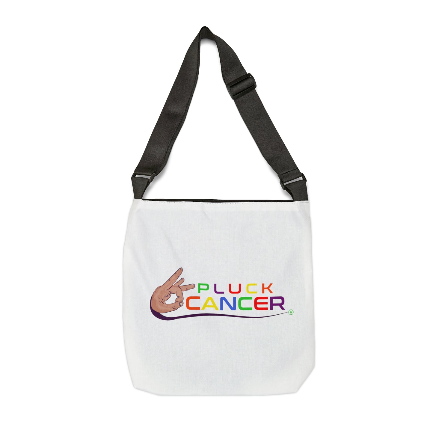 Adjustable Tote Bag-"PLUCK CANCER"