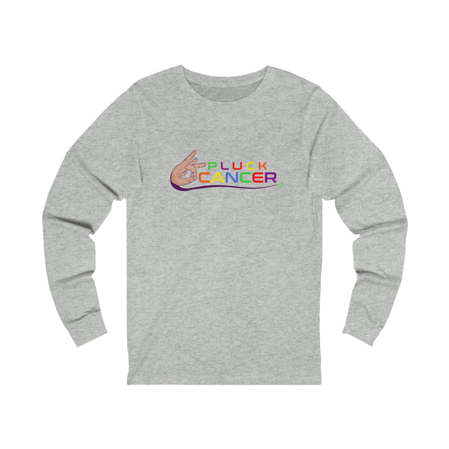Pluck Cancer Women's  Ash  Long Sleeve Tee Jersey