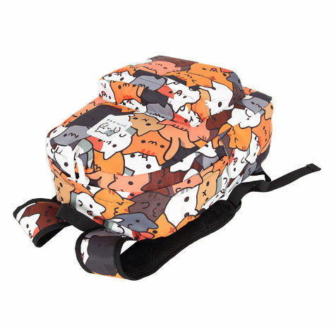 Cat Backyard Backpack School bag Cat Pattern Print