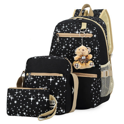 School Bags For Girls/ Women Backpack School Bags Star Set