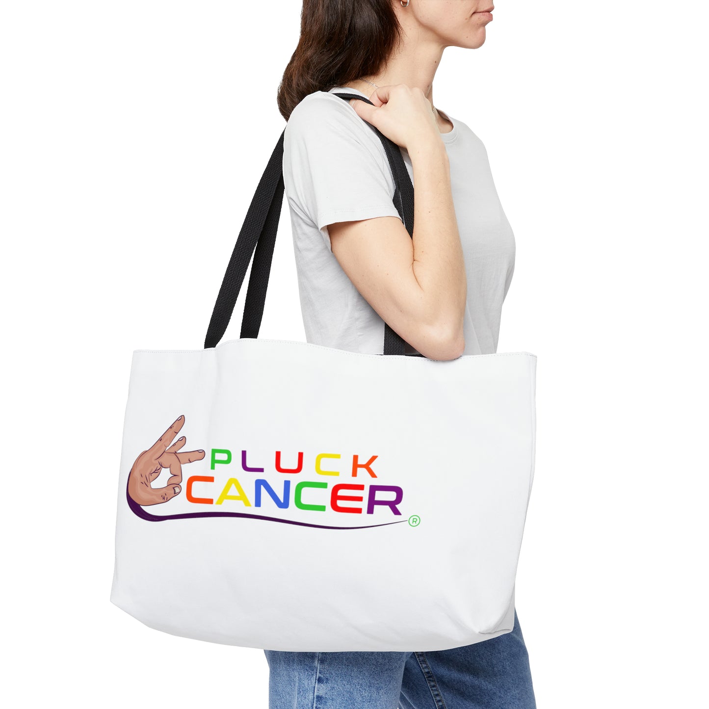 Weekender Tote Bag-"PLUCK CANCER"