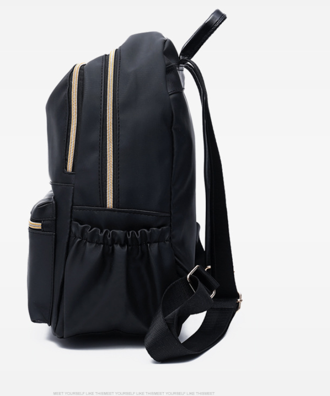 Waterproof Oxford Backpack Women's Black School Bags