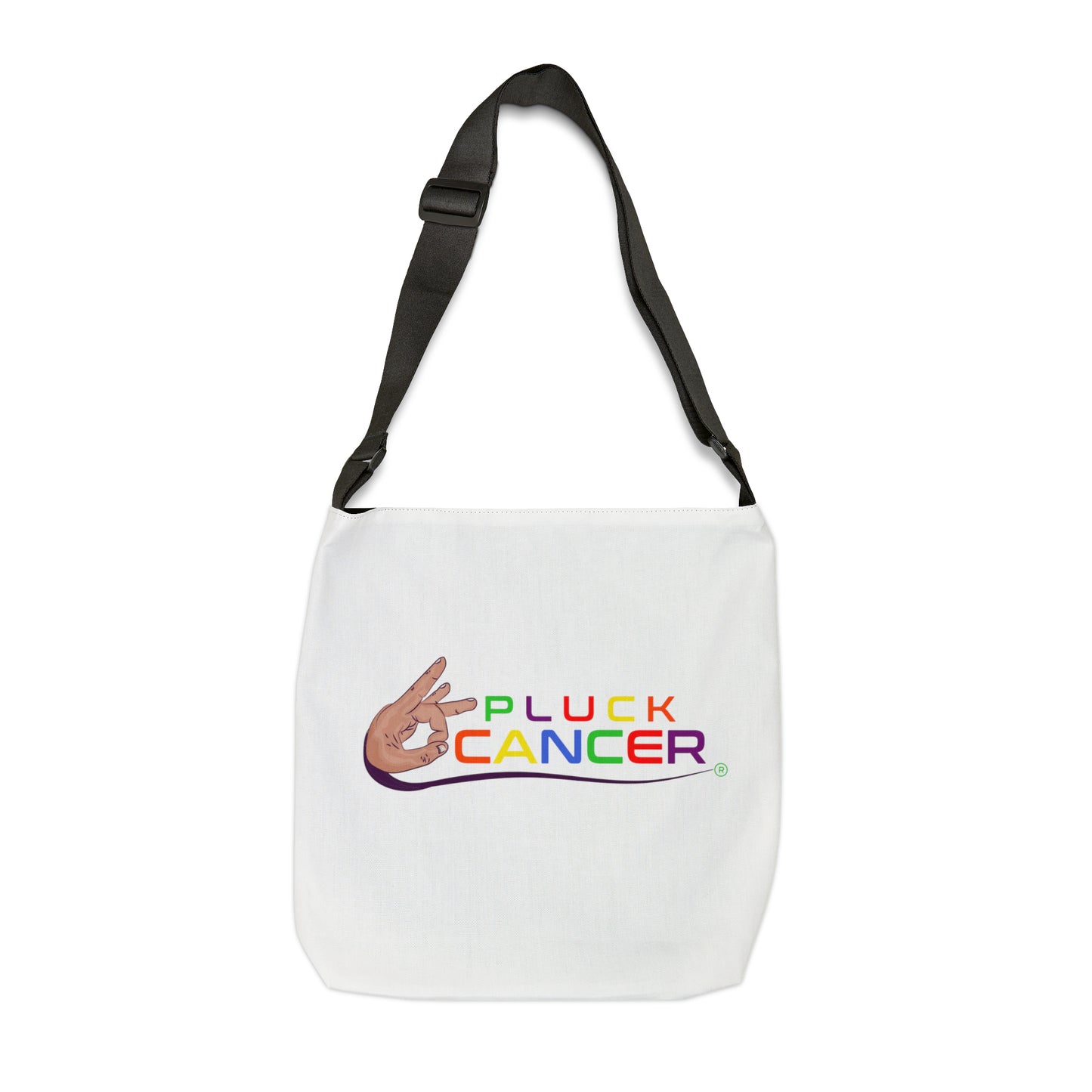Adjustable Tote Bag-"PLUCK CANCER"