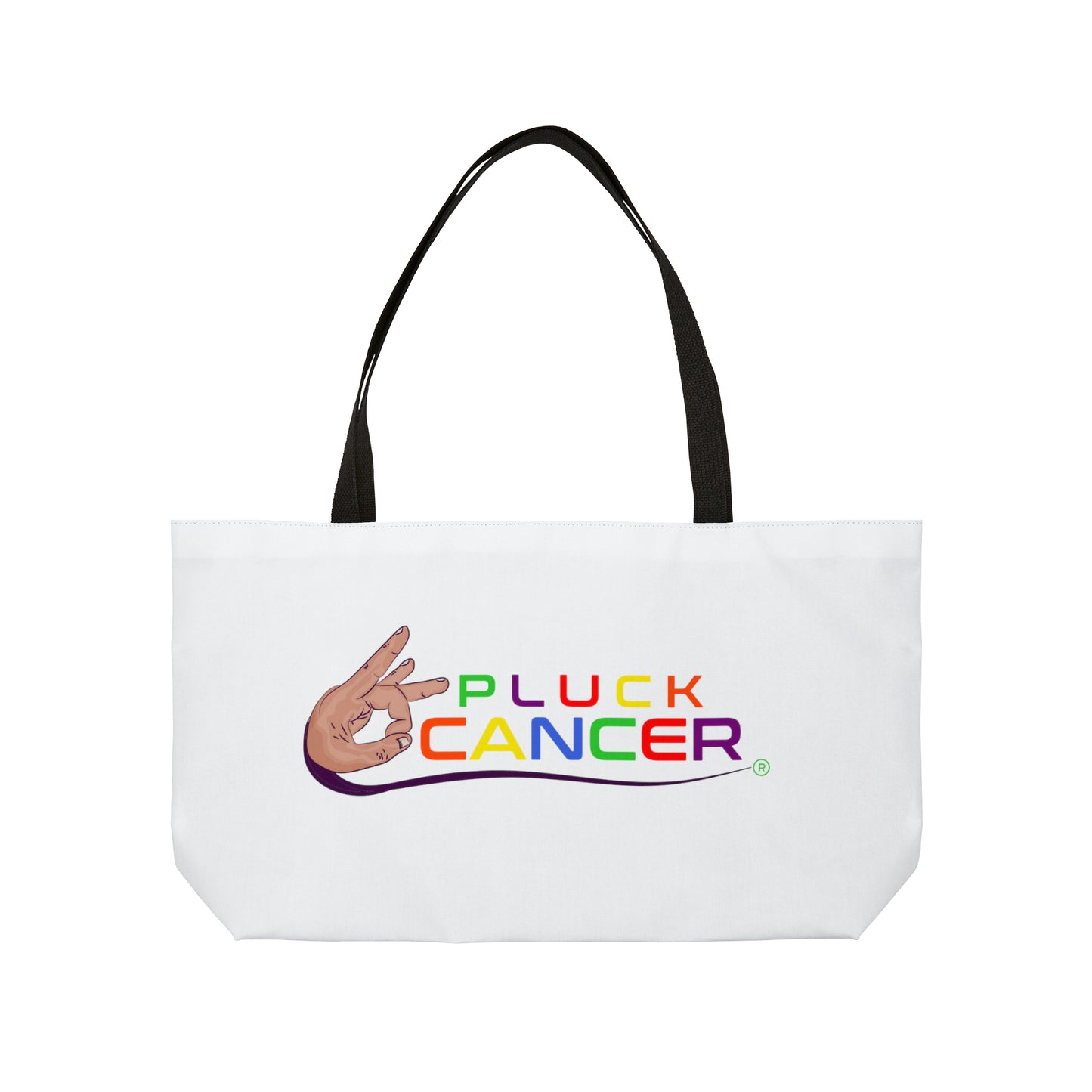 Weekender Tote Bag-"PLUCK CANCER"