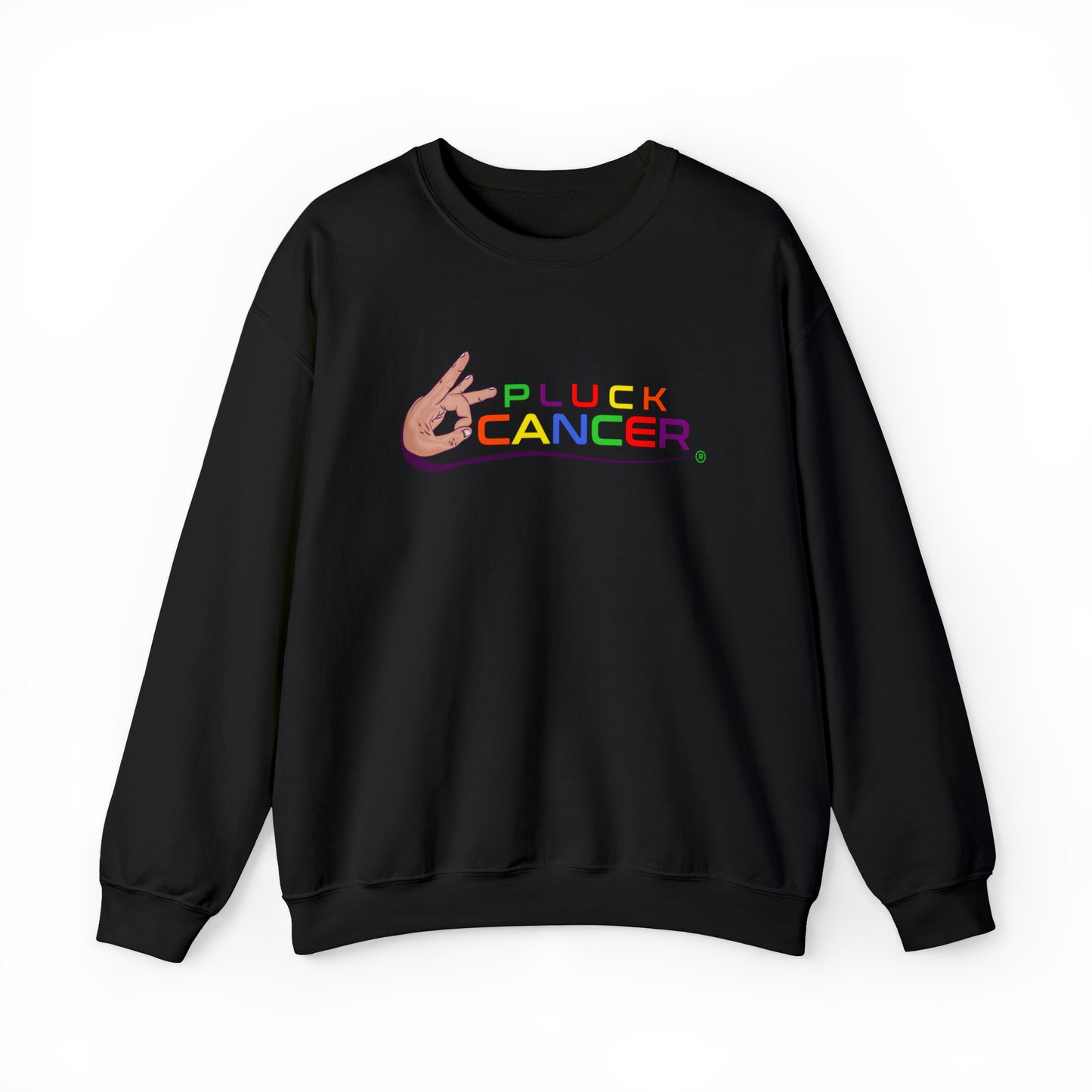 Pluck Cancer Women's Heavy Blend™ Crewneck Sweatshirt - Black