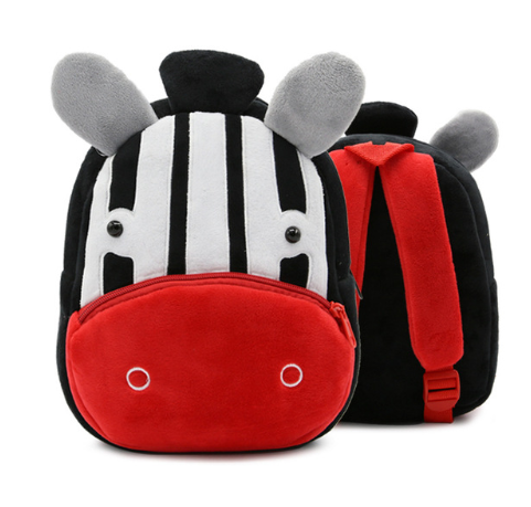 Children's Kindergarten Backpack Cartoon Rainbow Design Soft Plush for Girls