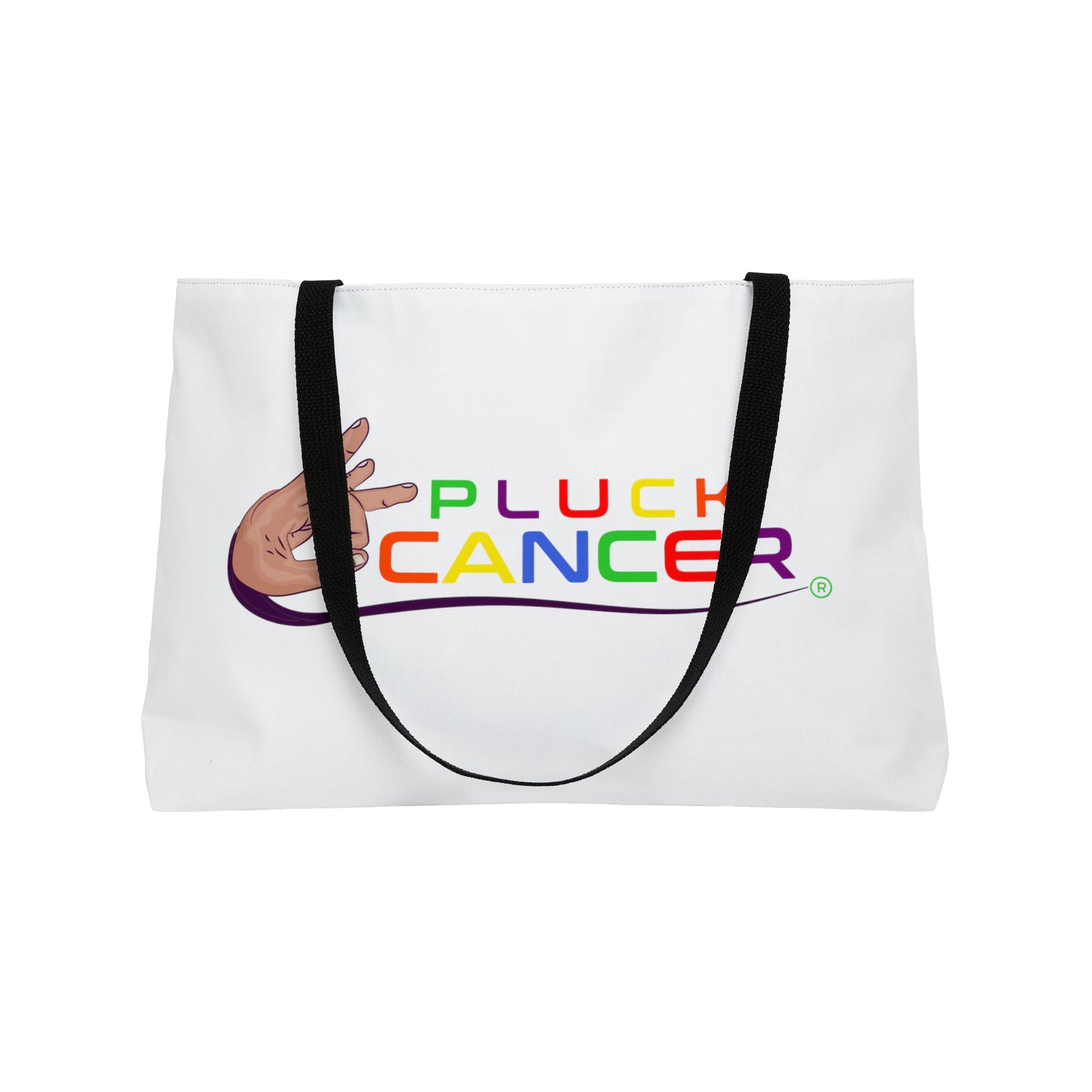 Weekender Tote Bag-"PLUCK CANCER"