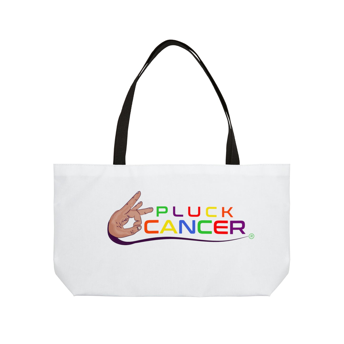 Weekender Tote Bag-"PLUCK CANCER"