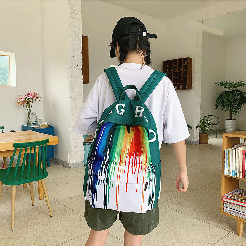 Rainbow LGBTQ School Backpack/Bag Canvas