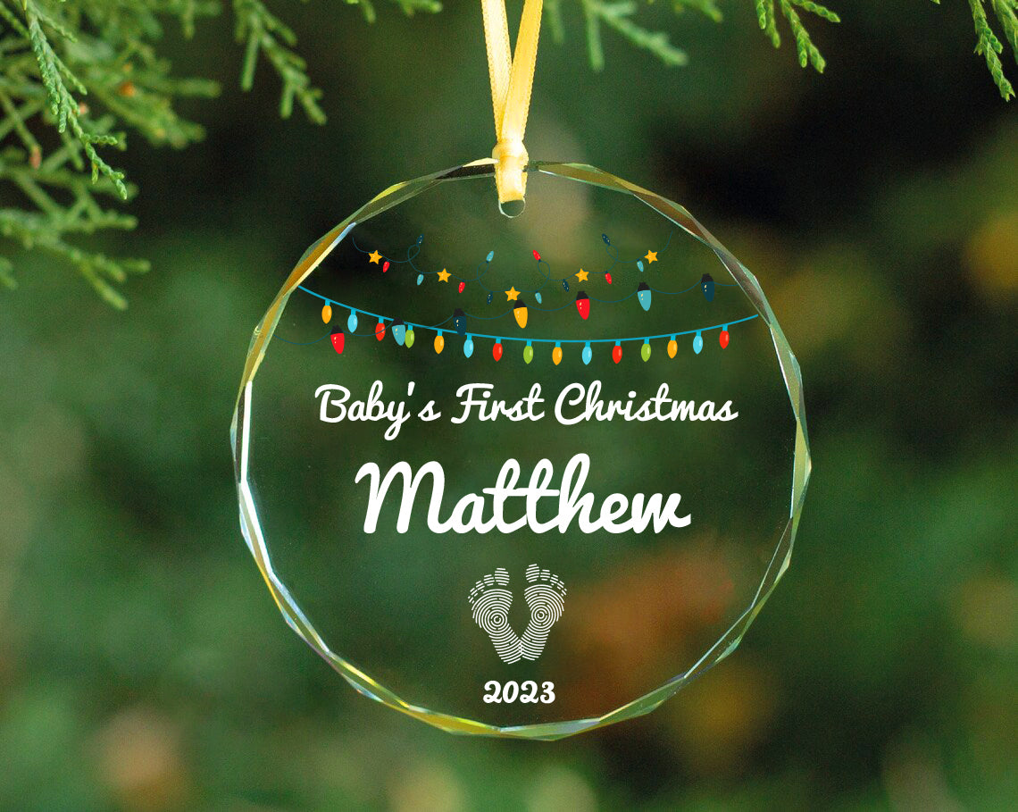 Customizable Baby's First Christmas Acrylic Ornaments