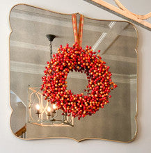 ORANGE BERRY WREATH - 24 INCH
