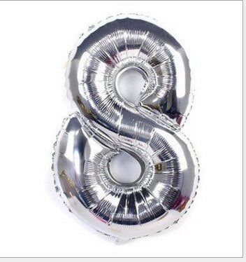 Gold Silver Metal Latex Balloons 18 30 40 50 60 70 Years Number Happy Birthday Anniversary Party Decor Adult Foil Balloon Gift