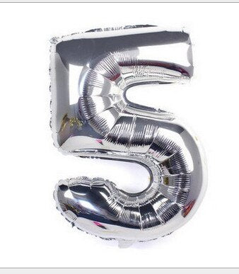 Gold Silver Metal Latex Balloons 18 30 40 50 60 70 Years Number Happy Birthday Anniversary Party Decor Adult Foil Balloon Gift