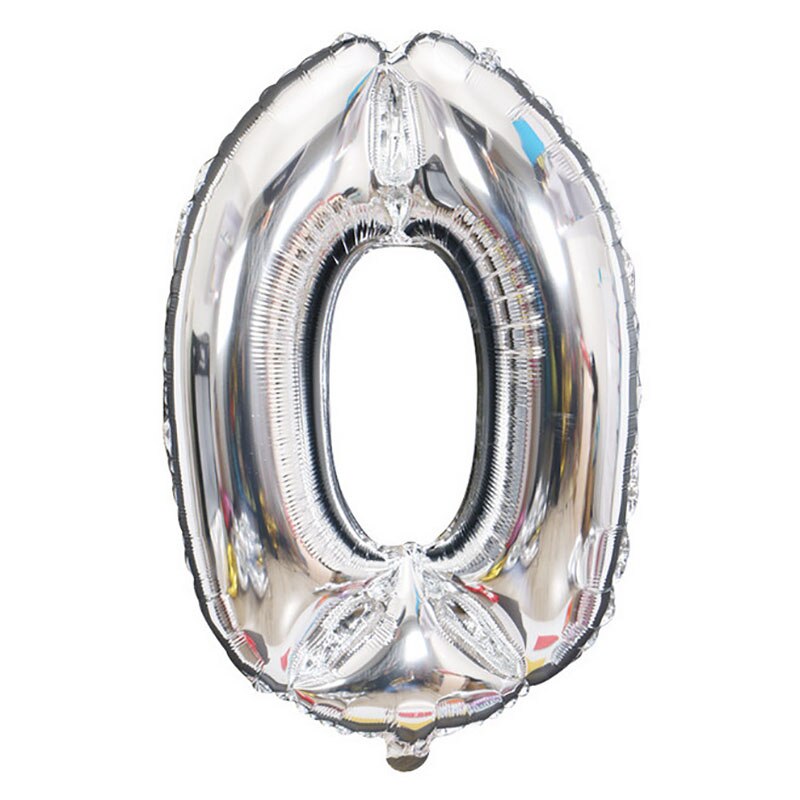 Gold Silver Metal Latex Balloons 18 30 40 50 60 70 Years Number Happy Birthday Anniversary Party Decor Adult Foil Balloon Gift