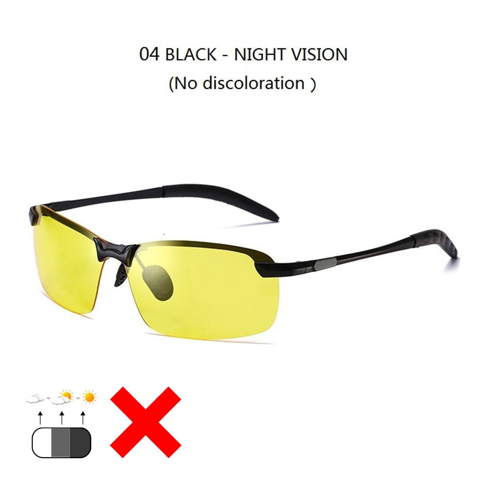 Photochromic Sunglasses Men Polarized Driving Chameleon Glasses Male Change Color Sun Glasses Day Night Vision Driver&#39;s Eyewear