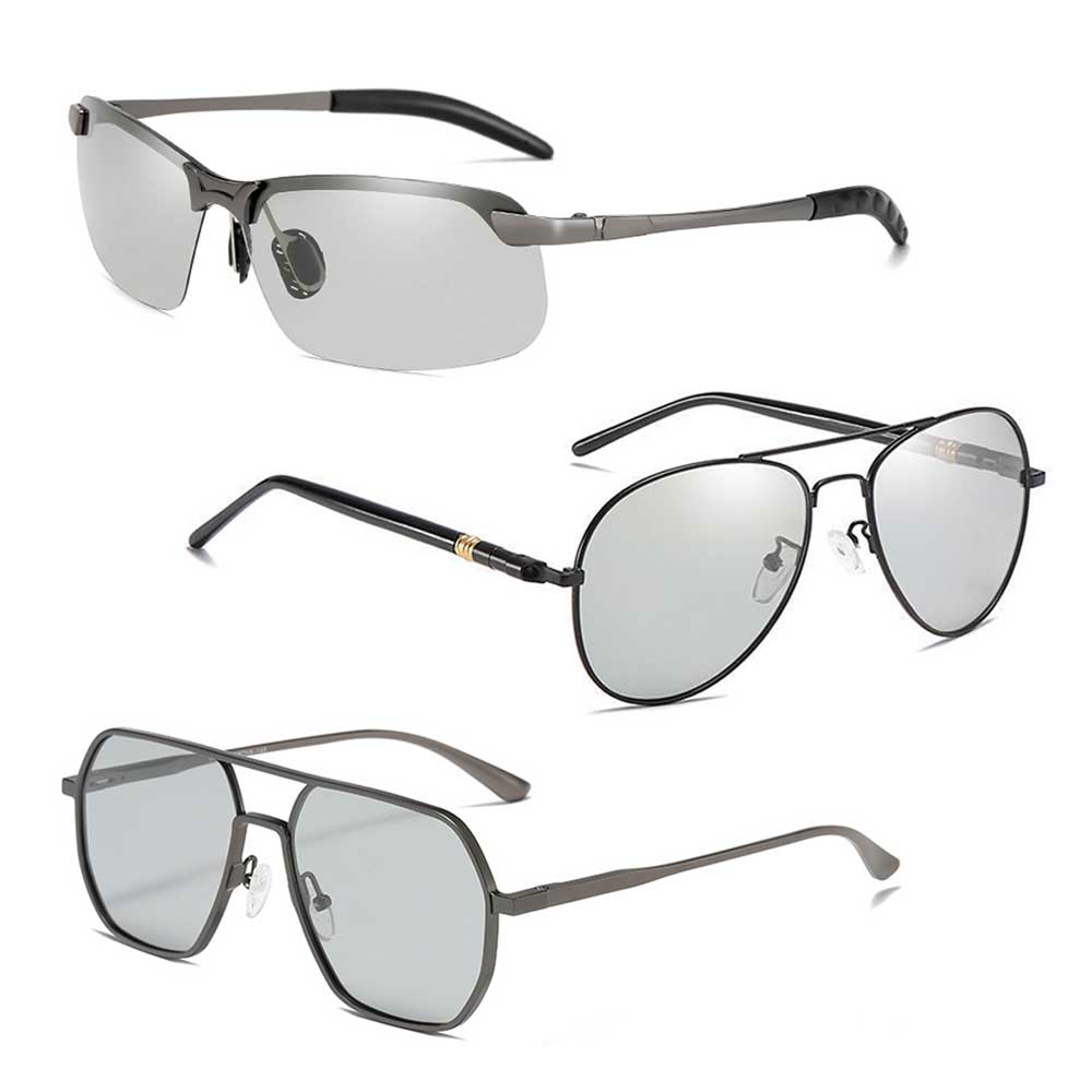 Photochromic Sunglasses Men Polarized Driving Chameleon Glasses Male Change Color Sun Glasses Day Night Vision Driver&#39;s Eyewear