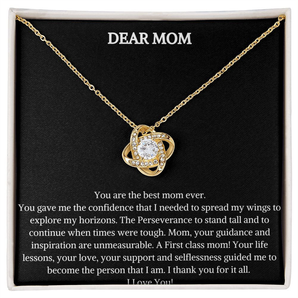 Love Knot Necklace | Mothers Day Gift | Valentines Day Gift To Mother | Jewelry For Mum | Elegant Necklace With Pendant