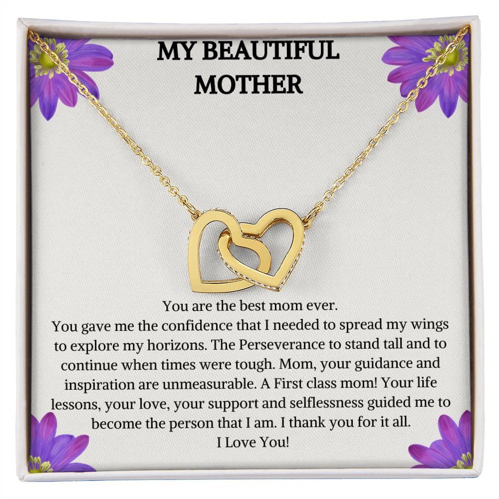 Interlocking Heart Necklace | Heart Pendant | Anniversary Gift | Double Heart Necklace | Birthday Gift | Twin Heart Necklace | Gift for Her