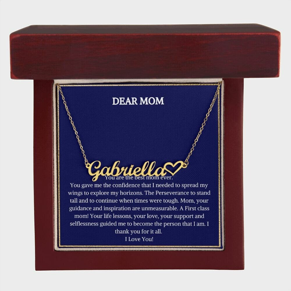 Custom Name Necklace | Personalized Mothers Necklace With Message Card | Mothers Day Gift | Birthday Gift | Neck chain | Gift For Her