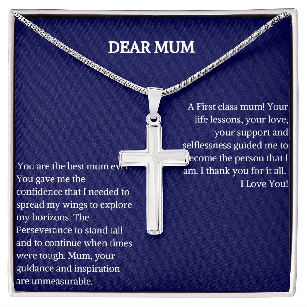 Stainless Cross Necklace | Faith Necklace | Cross Pendant | Christian Necklace For Mum | Cross Necklace Woman | Cross Jewelry for Mum