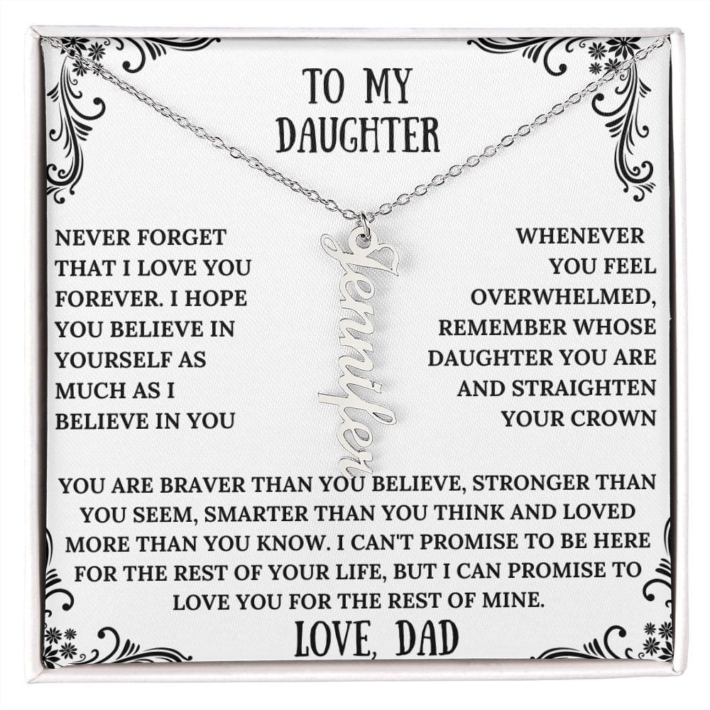 Name Necklace | Customized Name Necklace |  Girls Name Necklace | Personalized Jewelry | Gift For Her | Gift For Daughter | Anniversary Gift