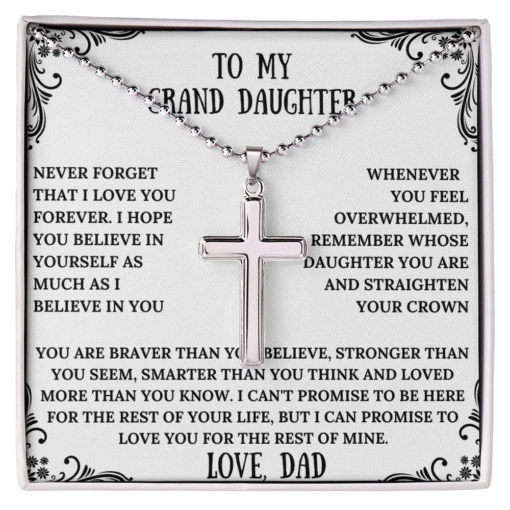 Stainless Steel Cross Necklace | Women Necklace | Statement Necklace | Fashion Necklace | Everyday Necklace | Charm Necklace | Grand daughte