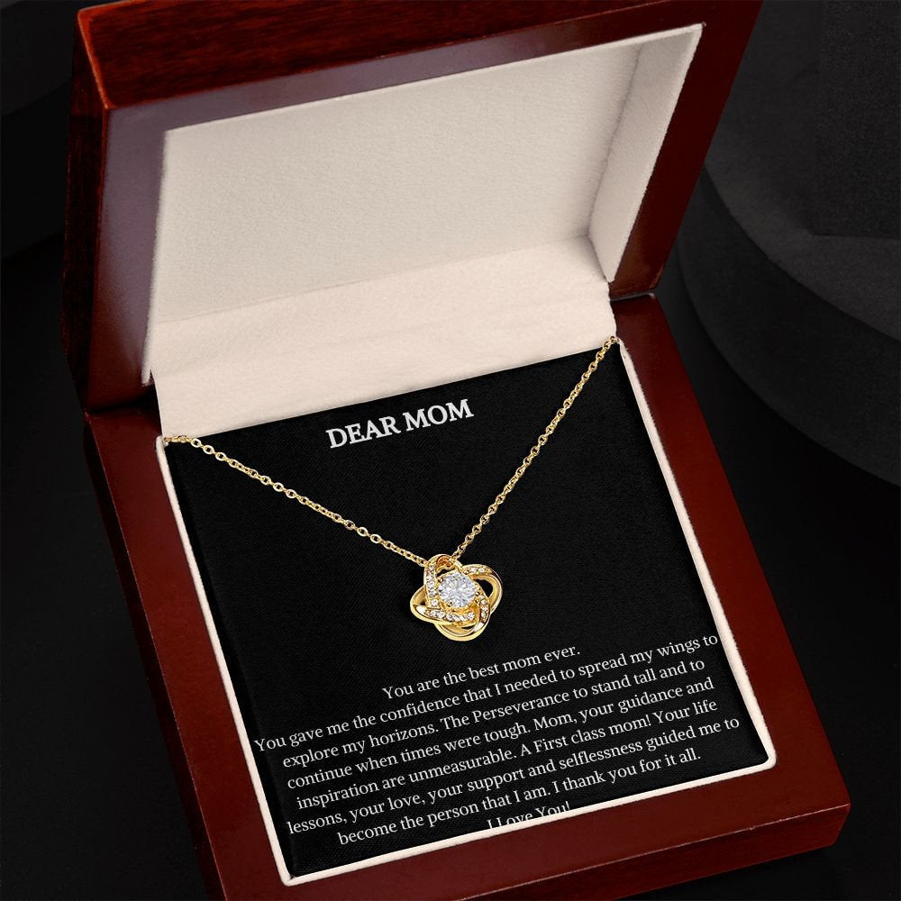 Love Knot Necklace | Mothers Day Gift | Valentines Day Gift To Mother | Jewelry For Mum | Elegant Necklace With Pendant