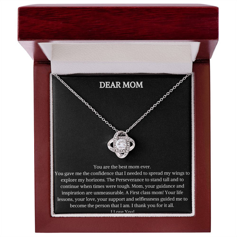 Love Knot Necklace | Mothers Day Gift | Valentines Day Gift To Mother | Jewelry For Mum | Elegant Necklace With Pendant