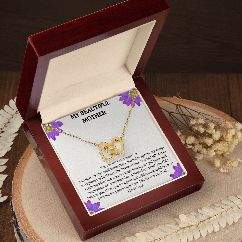Interlocking Heart Necklace | Heart Pendant | Anniversary Gift | Double Heart Necklace | Birthday Gift | Twin Heart Necklace | Gift for Her