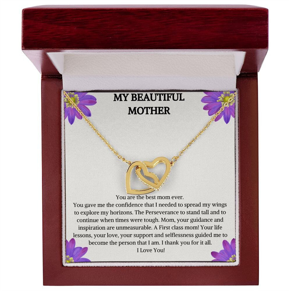 Interlocking Heart Necklace | Heart Pendant | Anniversary Gift | Double Heart Necklace | Birthday Gift | Twin Heart Necklace | Gift for Her