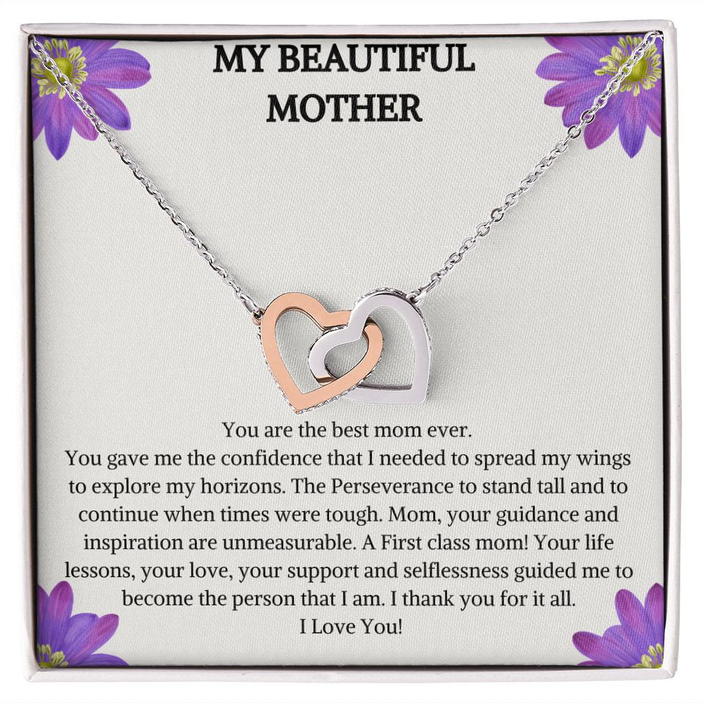 Interlocking Heart Necklace | Heart Pendant | Anniversary Gift | Double Heart Necklace | Birthday Gift | Twin Heart Necklace | Gift for Her