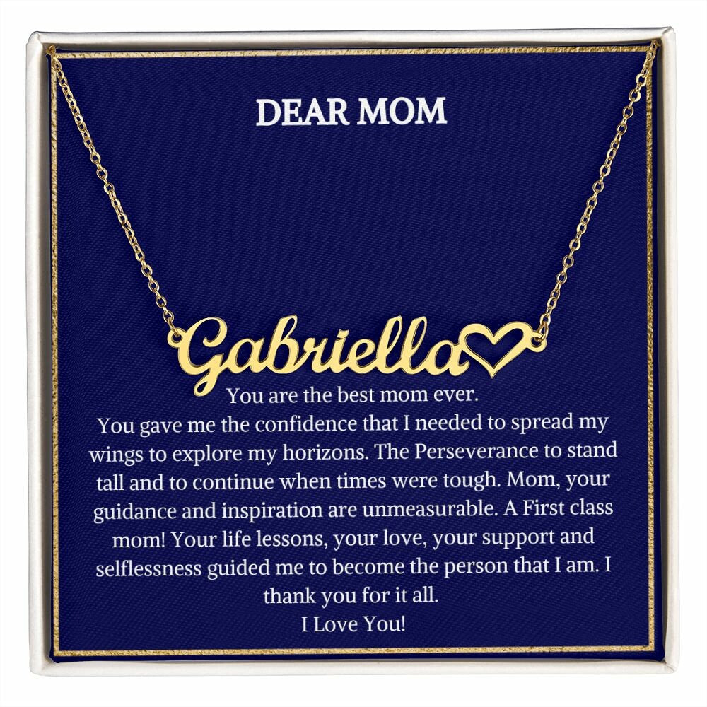Custom Name Necklace | Personalized Mothers Necklace With Message Card | Mothers Day Gift | Birthday Gift | Neck chain | Gift For Her
