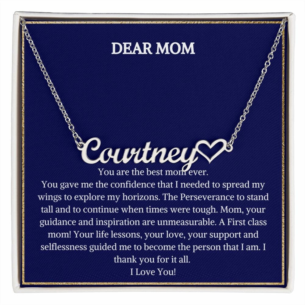 Custom Name Necklace | Personalized Mothers Necklace With Message Card | Mothers Day Gift | Birthday Gift | Neck chain | Gift For Her