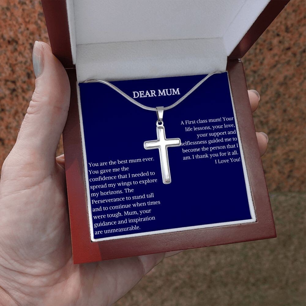 Stainless Cross Necklace | Faith Necklace | Cross Pendant | Christian Necklace For Mum | Cross Necklace Woman | Cross Jewelry for Mum