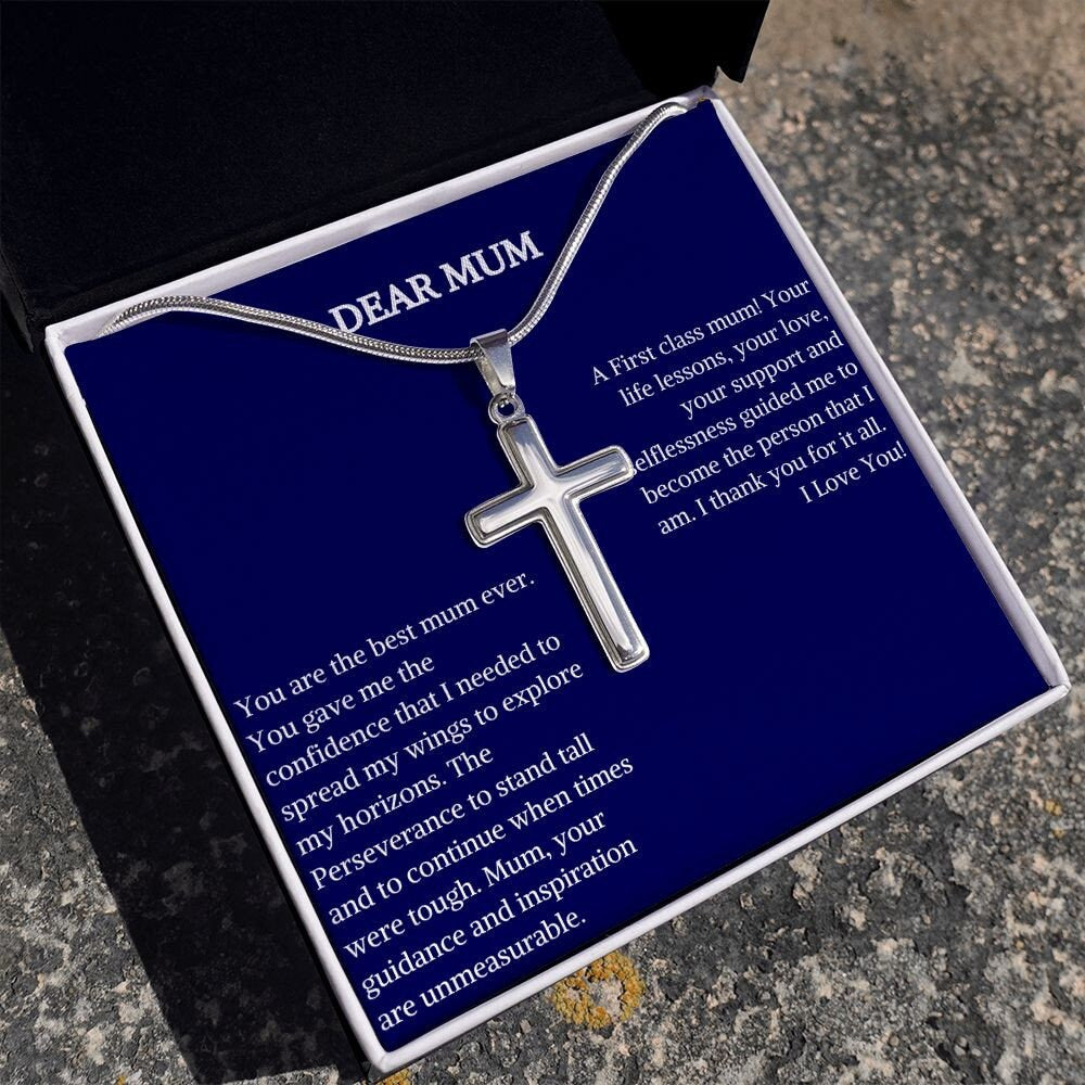 Stainless Cross Necklace | Faith Necklace | Cross Pendant | Christian Necklace For Mum | Cross Necklace Woman | Cross Jewelry for Mum