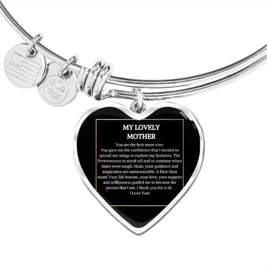 Heart Bangle | Anniversary Gift | Custom Heart Bracelet | Gift For Her | Personalized Bracelets | Mothers Day Gift | Unique Jewelry
