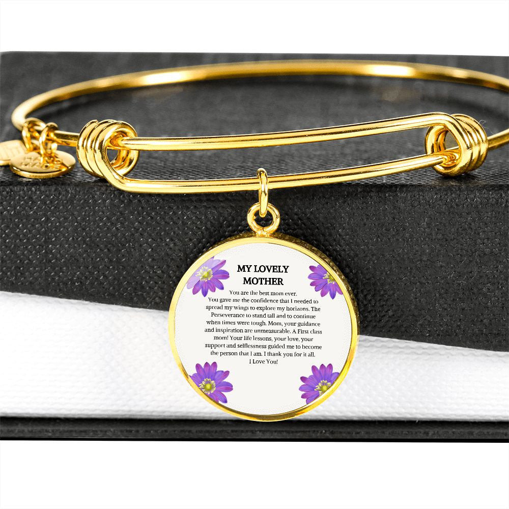 Circle Bangle | Pendant Bracelet | Bracelet Gift | Unique Gift | Bridesmaid Gift | Elegant Bracelet | Christmas Gift  | Mothers Day Gift