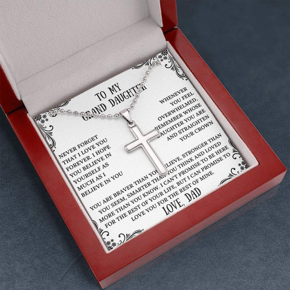 Stainless Steel Cross Necklace | Women Necklace | Statement Necklace | Fashion Necklace | Everyday Necklace | Charm Necklace | Grand daughte